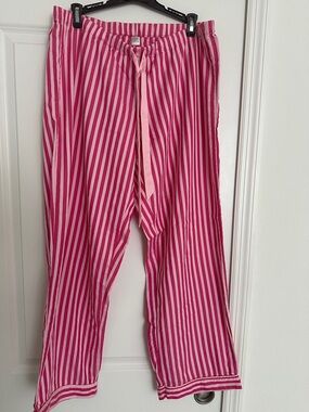 Victoria's Secret Pink and White Striped Pajama Pants